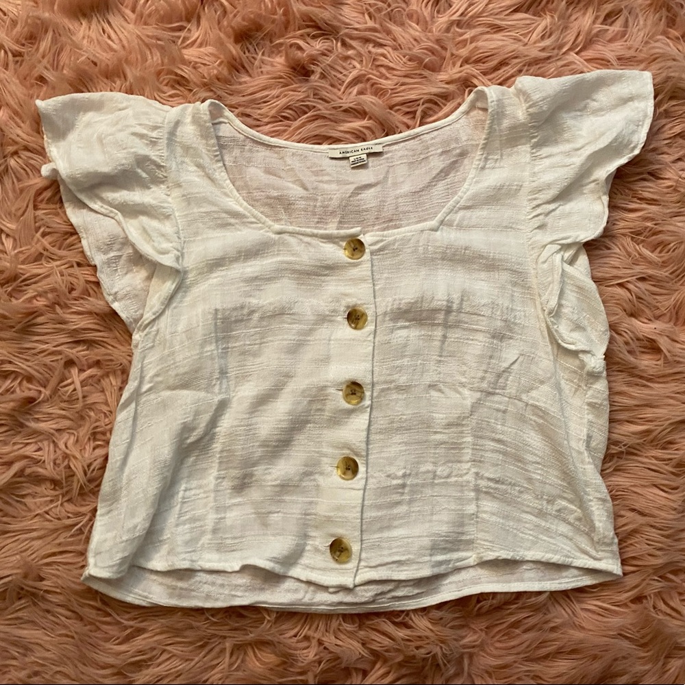American Eagle Cropped Shirt